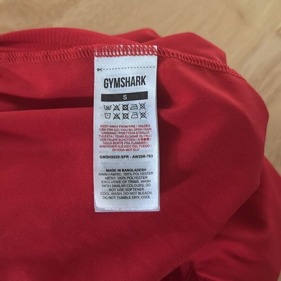 Gym Shark men’s red Short EUC - Picture 5 of 6